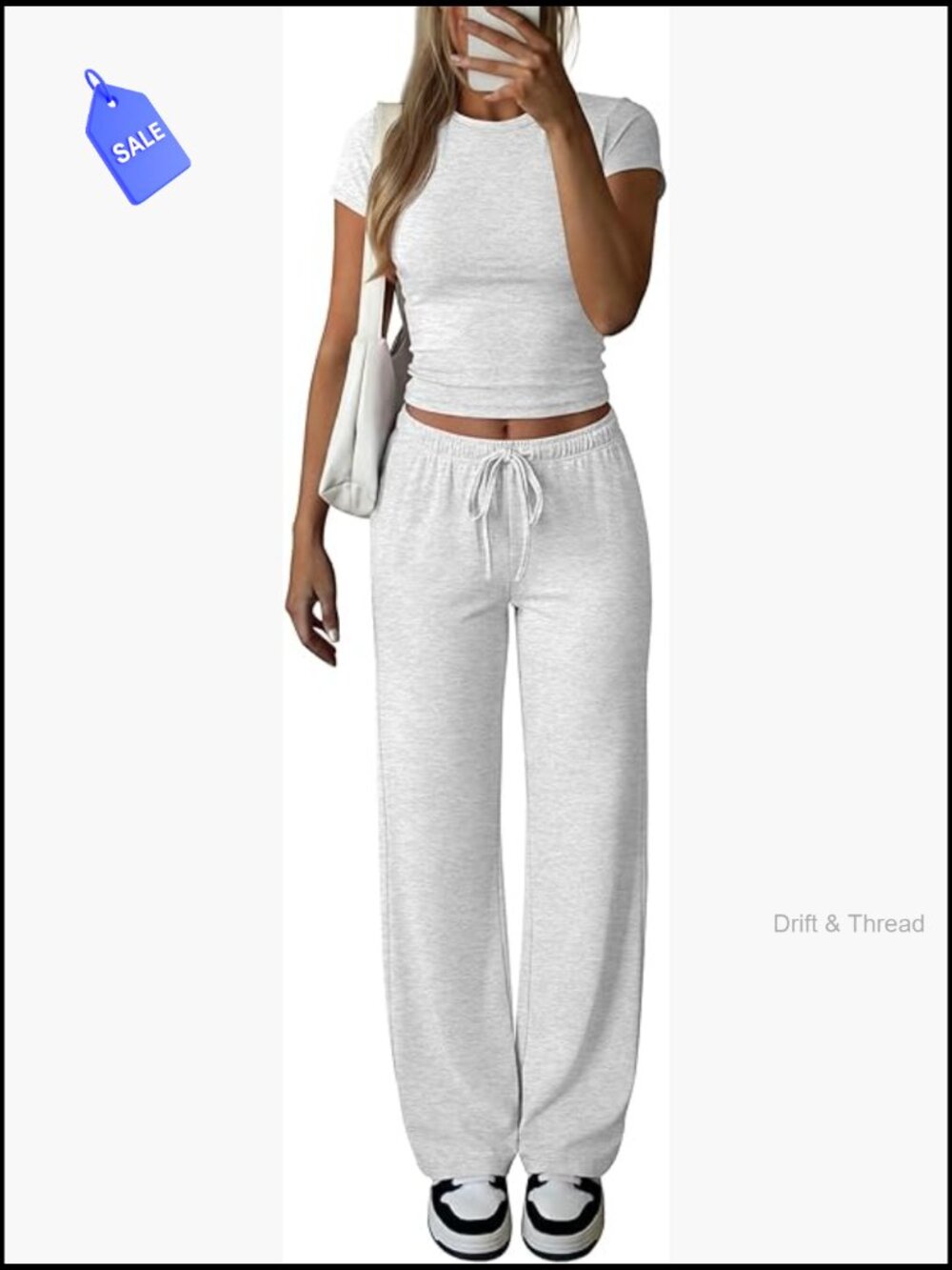 Slim Fit Rayon Lounge Set with Wide Leg Pants and Ruched Crop Top